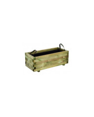 Bac à fleurs carré en bois Baroque - 90 x 40 x 33 cm CERLAND