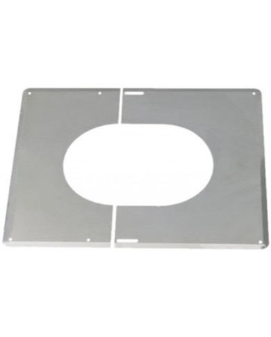 Plaque de finition inox 30° à 45° - diamètre 200 ou 230 mm TEN