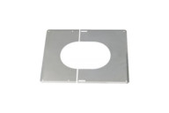 Plaque de finition inox 30° à 45° - diamètre 200 ou 230 mm TEN