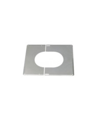 Plaque de finition inox 30° à 45° - diamètre 200 ou 230 mm TEN