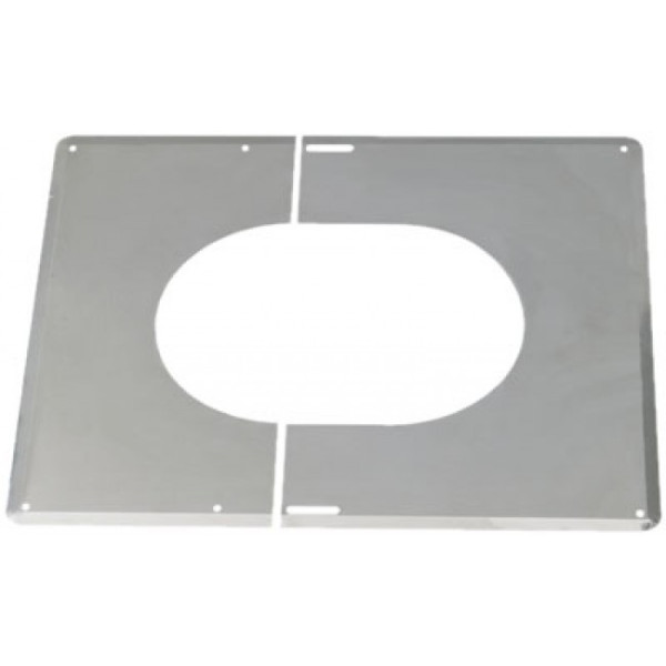Plaque de finition inox 30° à 45° - diamètre 200 ou 230 mm TEN