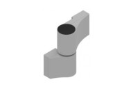Paumelle en applique à 2 lames DIAM pour porte d'entrée -entraxe 67 mm LA CROISÉE DS
