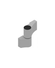 Paumelle en applique à 2 lames DIAM pour porte d'entrée -entraxe 67 mm LA CROISÉE DS