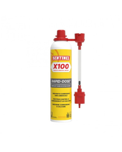 Aérosol inhibiteur de corrosion X100 Rapid-Dose 250 mL pour chauffage central SENTINEL