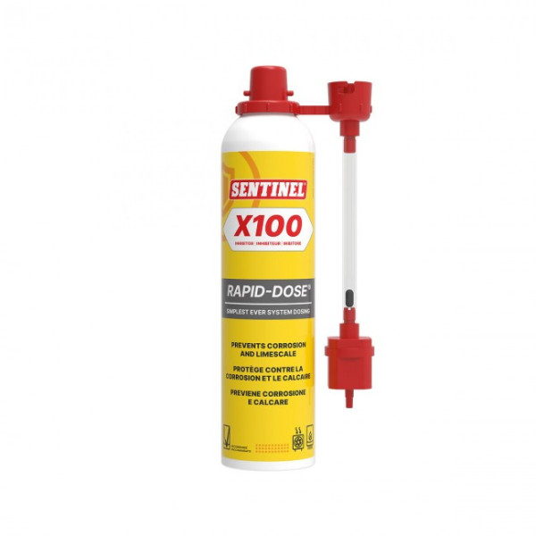 Aérosol inhibiteur de corrosion X100 Rapid-Dose 250 mL pour chauffage central SENTINEL