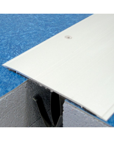 Couvre-joint de sol adhésif à bords biseautés aluminium -3m recoupable DINAC