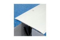 Couvre-joint de sol adhésif à bords biseautés aluminium -3m recoupable DINAC