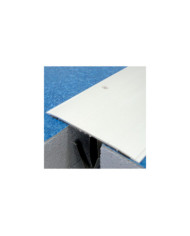 Couvre-joint de sol adhésif à bords biseautés aluminium -3m recoupable DINAC