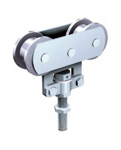 Montures à galets acier - portail coulissant - force 80 kg - 0235A MANTION
