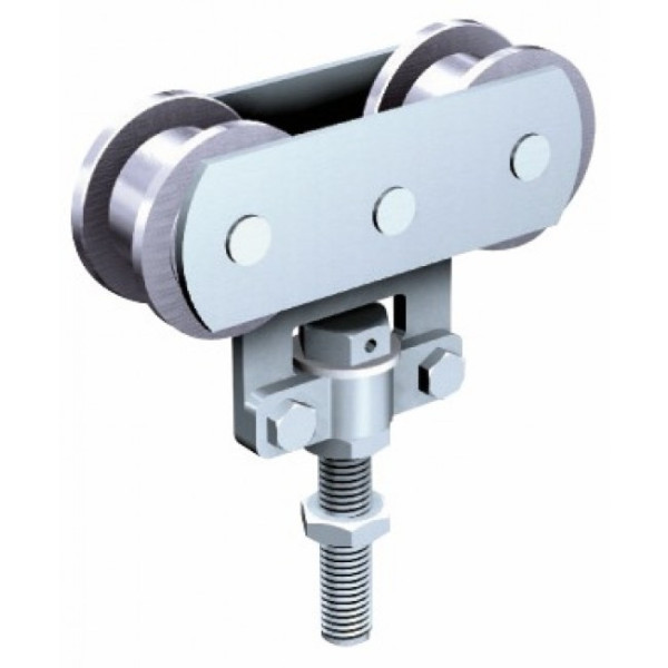 Montures à galets acier - portail coulissant - force 80 kg - 0235A MANTION