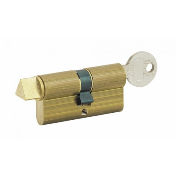 Cylindre double - à clef et triangle pompier 14 mm COUILLET