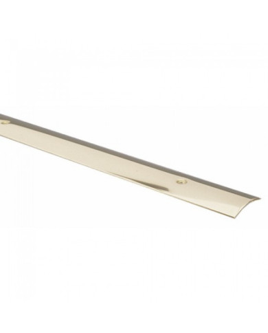 Barre de seuil à visser - laiton brillant 10/10e - largeur 30 mm DINAC