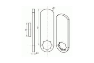 Came 15929-36 pour serrure Ronis 1700-57 et 14200-01 RONIS