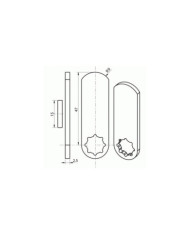 Came 15929-36 pour serrure Ronis 1700-57 et 14200-01 RONIS