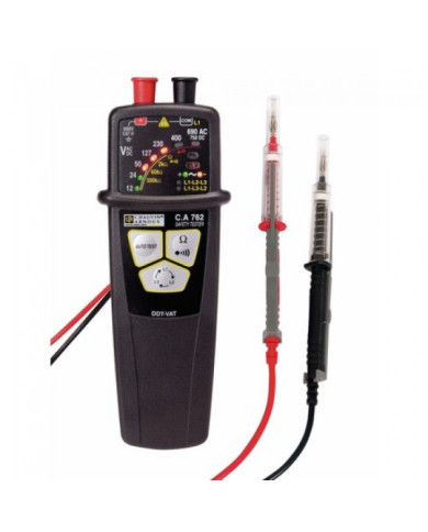 Testeur de tension VAT/DDT - pointes de touche IP2X - CA 762 CHAUVIN ARNOUX