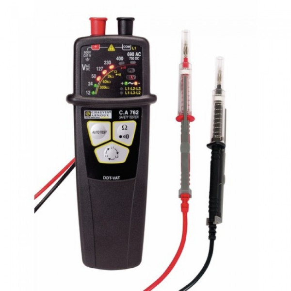 Testeur de tension VAT/DDT - pointes de touche IP2X - CA 762 CHAUVIN ARNOUX