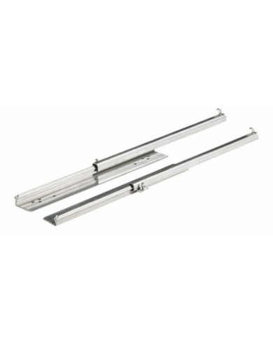 Coulisses à billes Quadro 40BM-charge 40kg-sortie partielle HETTICH