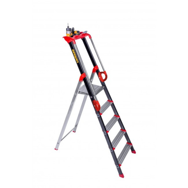 Escabeau Pro'UP marches serties 2 rampes d'accès - charge maxi 150 kg CENTAURE