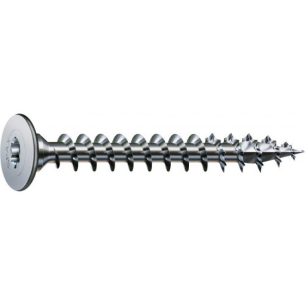Vis à tête disque plate large - Torx - filetage total - nickelé SPAX