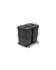 Poubelle de recyclage pour cuisine - 2 x 35 L - fixation par le bas EMUCA