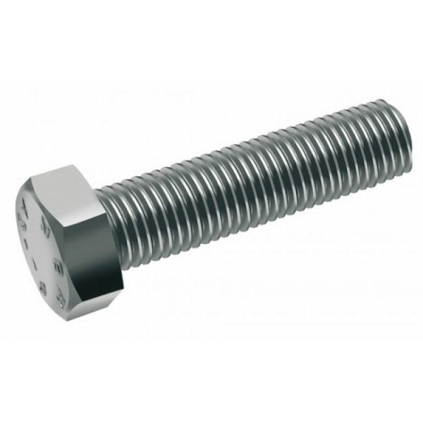 Vis à métaux, inox A2, entièrement filetée, tête hexagonale ACTON
