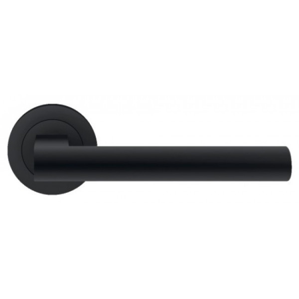 Poignées de porte sur rosaces rondes - noir Cosmos - ER45 Madeira KARCHER DESIGN