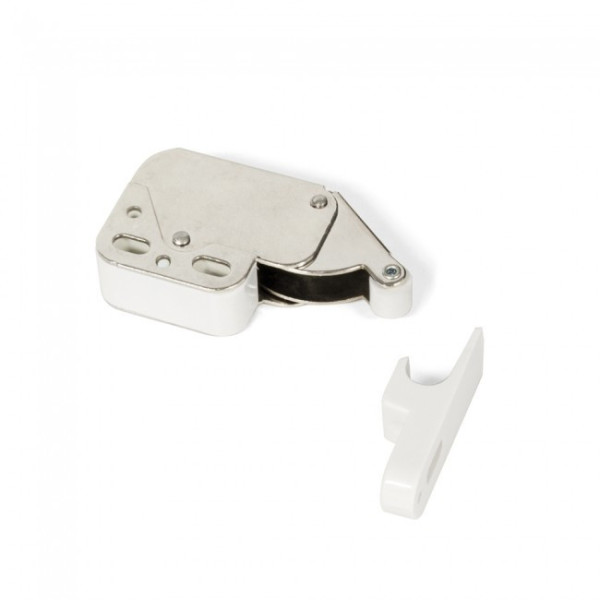Loqueteau pour meuble à portes battantes - blanc - par 10 - Fast Latch EMUCA