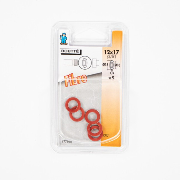 Joints fibre pour filetage femelle - lot de 5 BOUTTÉ