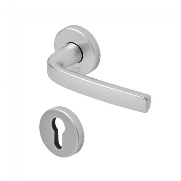 Ensemble de poignées sur rosaces en aluminium anodisé - Logio VACHETTE