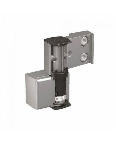Paumelle pour portes métalliques - 2 lames - réglable - 60AT HAHN