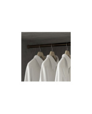 Tube de penderie rond 28 mm - alu - avec supports - par 2 EMUCA