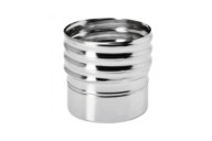 Raccord inox - conduit pellets vers tubage flexible TEN