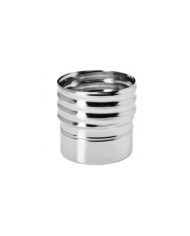 Raccord inox - conduit pellets vers tubage flexible TEN