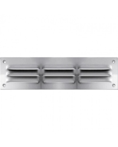 Grille de ventilation à persiennes en aluminium - sans moustiquaire BRICOZOR