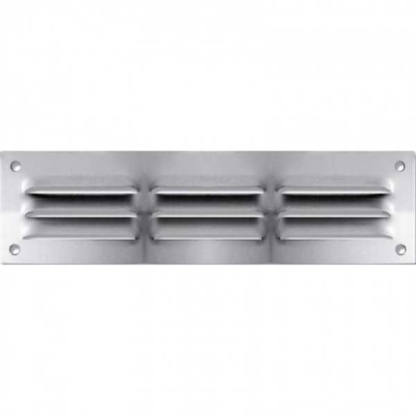 Grille de ventilation à persiennes en aluminium - sans moustiquaire BRICOZOR
