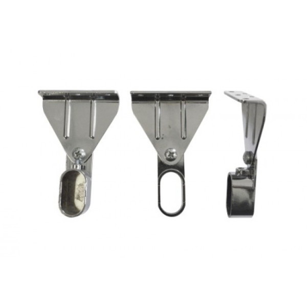 Supports pour tube de penderie ovale - 30x15mm - pose sous pente BRICOZOR