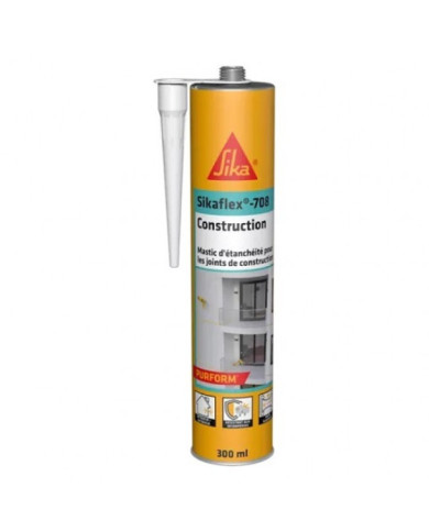 Mastic polyuréthane - façades en béton et maçonnerie - Sikaflex 708 SIKA