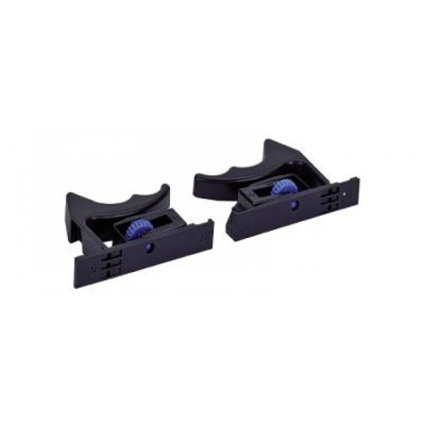 Clips coulisses Quadro V6 et 25 pour tiroir à rainures HETTICH