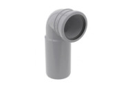 Coude d'évacuation PVC gris pour WC - diamètre 100/90 mm GEBERIT