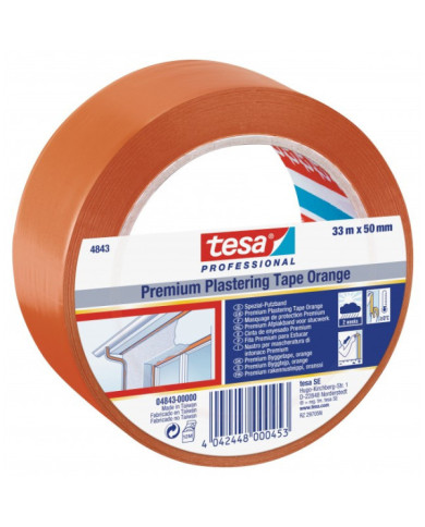 Ruban adhésif plastifié de protection orange - 4843 TESA Adhésifs