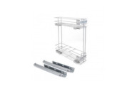 Porte-bouteilles latéral extractible Supra avec fermeture amortie 150 mm EMUCA