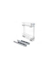 Porte-bouteilles latéral extractible Supra avec fermeture amortie 150 mm EMUCA