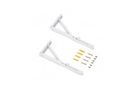 Supports d'étagères pliables - acier - peint en blanc EMUCA