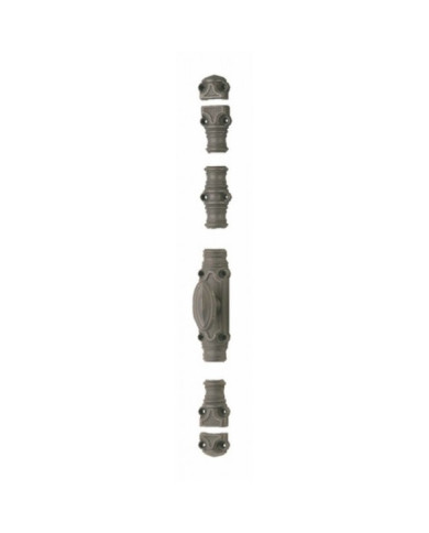 Crémone en fonte - pour menuiserie bois - gris mat - RY 70 TORBEL