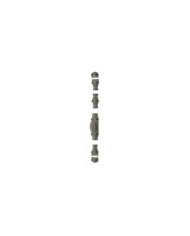 Crémone en fonte - pour menuiserie bois - gris mat - RY 70 TORBEL
