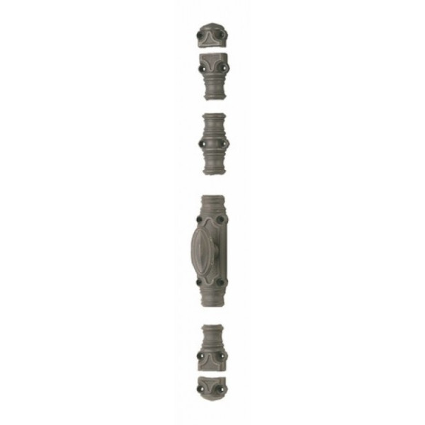 Crémone en fonte - pour menuiserie bois - gris mat - RY 70 TORBEL