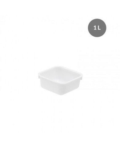 Cuvette carrée blanche - de 1 à 12 litres GILAC