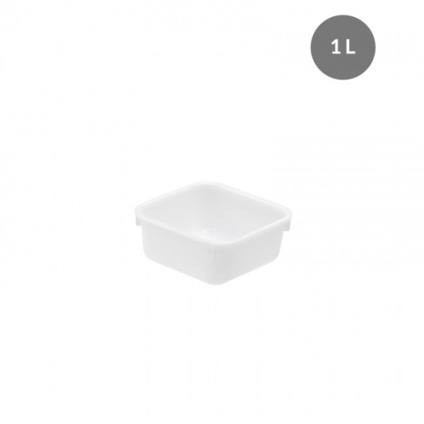 Cuvette carrée blanche - de 1 à 12 litres GILAC