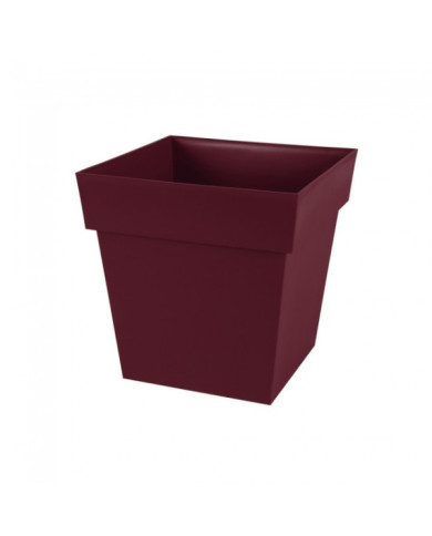 Pot carré bas - 38 litres - Toscane 13627 EDA PLASTIQUES
