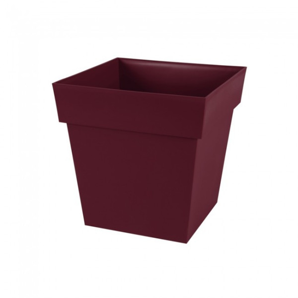 Pot carré bas - 38 litres - Toscane 13627 EDA PLASTIQUES